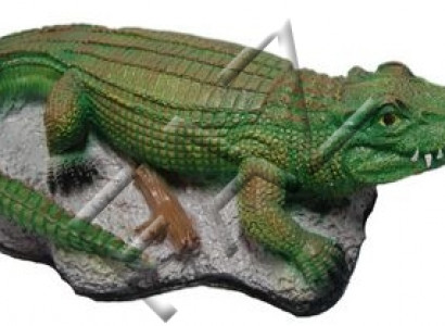 Design Krokodil Figur Statue Skulptur Figuren Skulpturen Garten Dekoration Neu